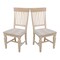 International Concepts Set of Two Slat Back Chair, Unfinished C-65P - alternate 10